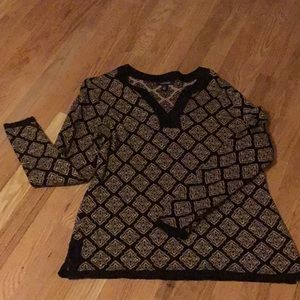 Lands End Patterned Sweater